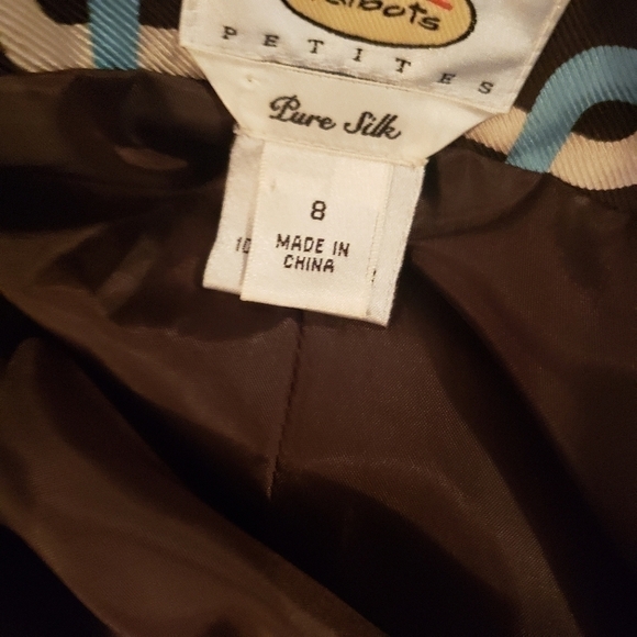 TALBOTS Petites Pure Silk skirt size 8 {Box2} - Picture 3 of 3